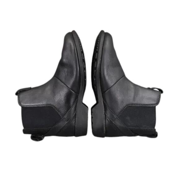 Teva Shoes Womens 5.5 Boots Leather Fashion Ellery Pull In Chelsea Casual Black - Picture 8 of 15